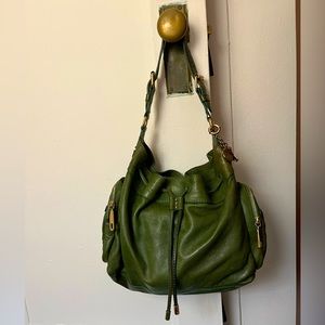 Juicy Couture Double Dare Kelly Green Leather purse